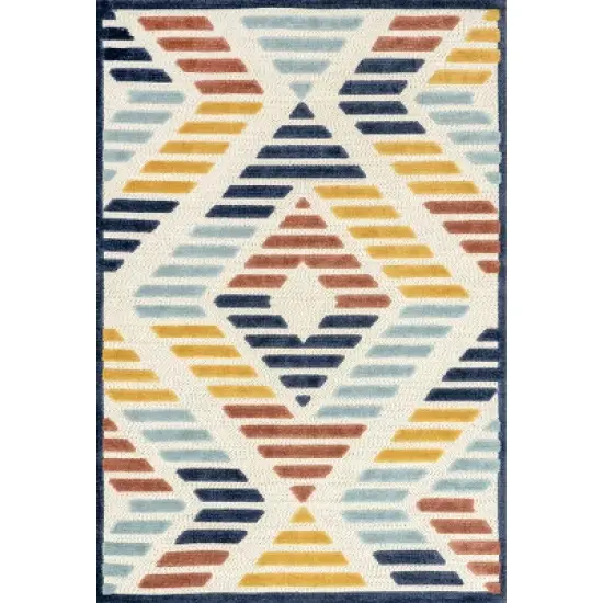 nuLOOM Brinn Geometric Striped Indoor/Outdoor Patio Area Rug image {11}