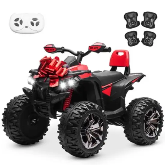 JOYRACER 24V Kids Ride-On ATV, 2-Seater 4-Wheeler Quad Electric Powerful Car w/ 800W Motor, Remote, High/Low Speed, Bluetooth/MP3 & LED for Big Kids image {13}