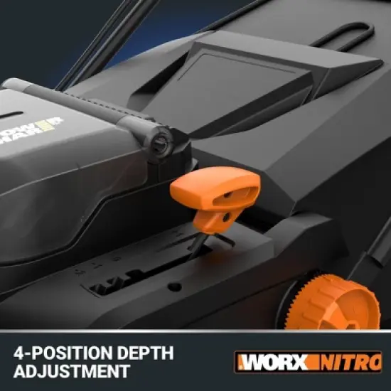 Worx Nitro WG855 40V Power Share Brushless 14&rdquo; Cordless Dethatcher (Batteries & Charger Included) image {6}