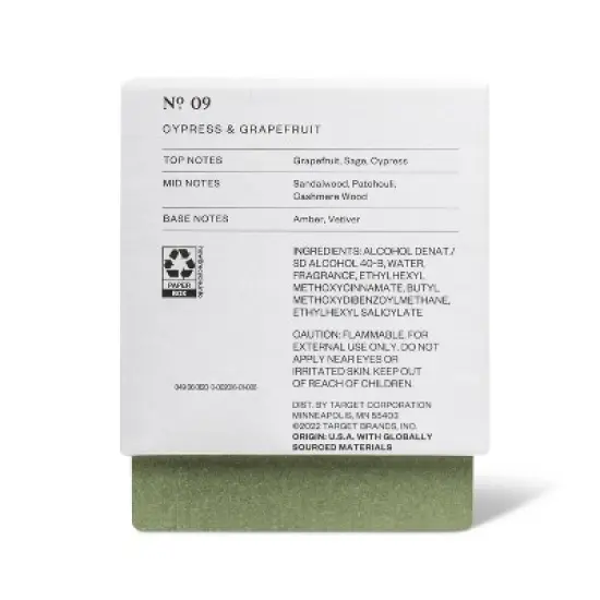 No. 9 Grapefruit & Cypress Men's Cologne - 3.4 fl oz - Goodfellow & Co&trade; image {2}