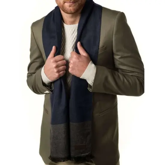 Mio Marino | Men's Cashmere Feel, 100% Cotton Fashion Winter Scarf image {18}