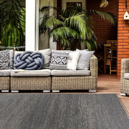 World Rug Gallery Contemporary Abstract Indoor/Outdoor Area Rug image {5}