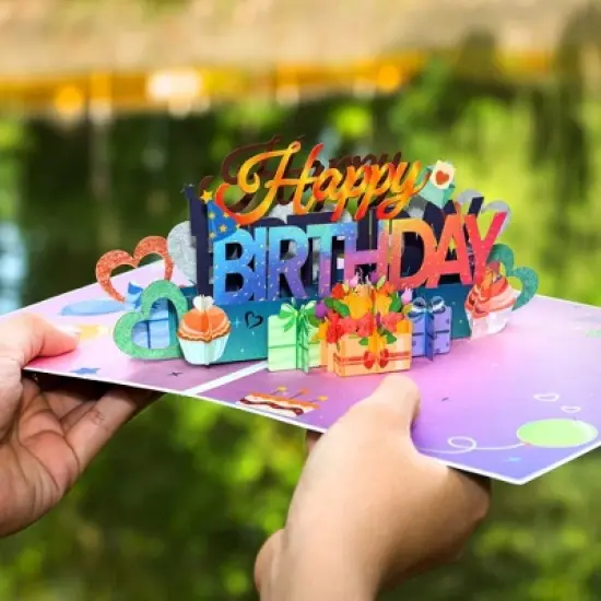 Paper Love Frndly 3D Happy Birthday Pop Up Card image {2}
