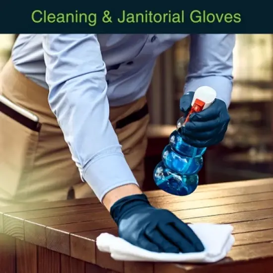 FifthPulse Bulk Navy Blue Nitrile Exam Gloves, Perfect for Cleaning, Cooking & Medical Uses image {3}