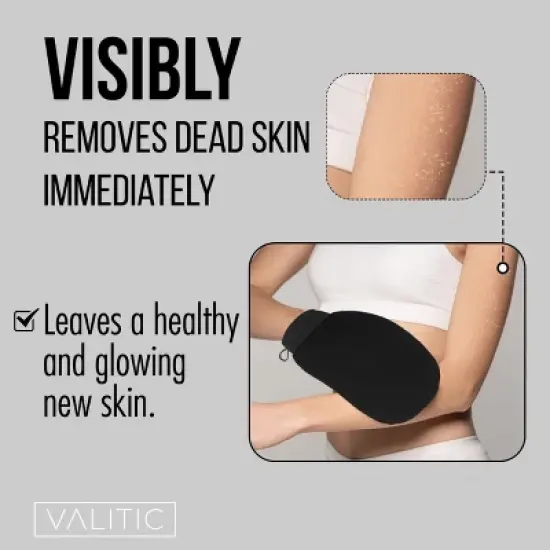 Maison Exfoliating Mitt Scrubber for Body (2 Pack) image {5}