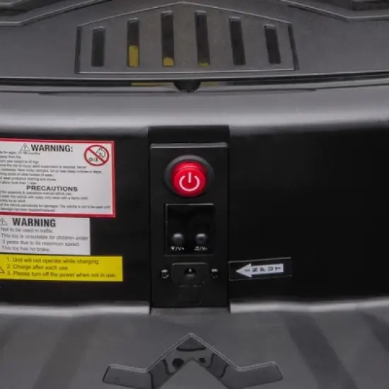 Aosom 12V Kids Bumper Car, 360&deg; Rotation Electric Ride On Car, Twins Motor Battery Powered Toy, w/ Parent Remote Control, Safety Belt, Colorful LED Lights, for Boys and Girls, Black image {5}