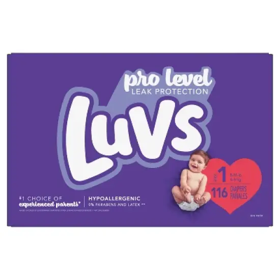 Luvs Pro Level Leak Protection Diapers - (Select Size and Count) image {7}
