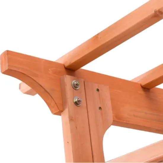 Costway Arbor Over 7FT High Wooden Garden Arch Trellis Pergola Outdoor Patio Plant image {7}