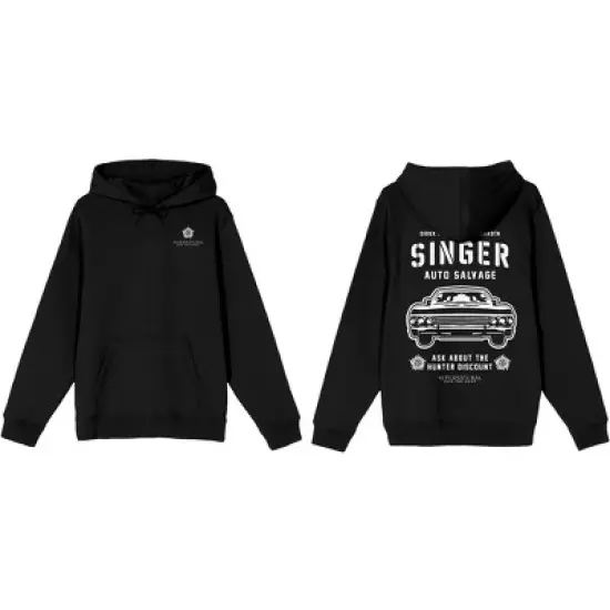 Supernatural Singer Auto Salvage Join the Hunt Men's Black Sweatshirt image {3}
