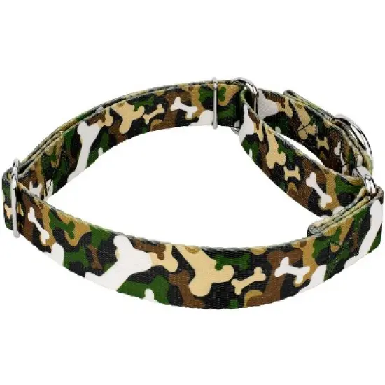 Country Brook Petz Woodland Bone Camo Martingale Dog Collar image {2}