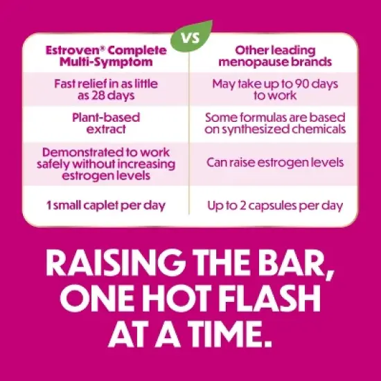 Estroven Complete Menopause Vegan Relief Caplets - 60ct image {7}