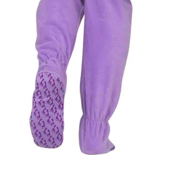 Footed Pajamas - Purple Rain Kids Hoodie Fleece Onesie image {3}