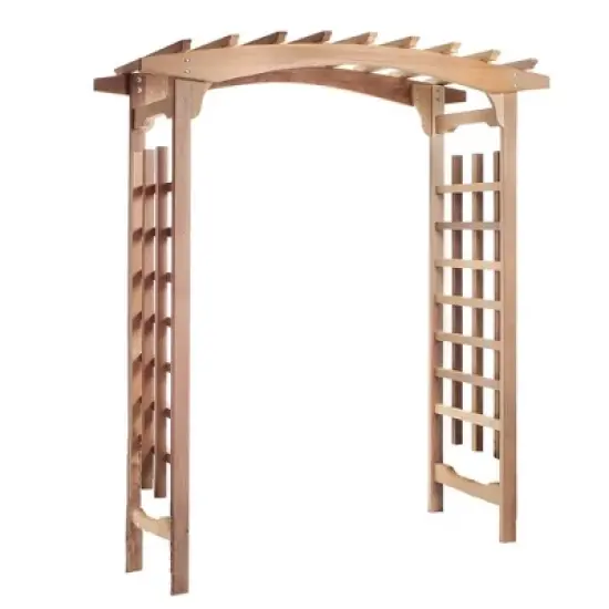 All Things Cedar Pagoda Arbor Garden Arch Trellis for Climbing Plants, Transform Garden or Patio Spaces, Made from Premium Western Red Cedar image {6}