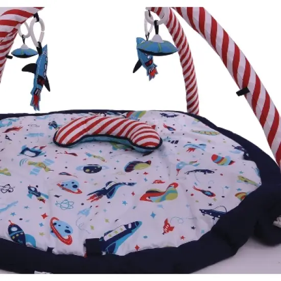 Bacati - Baby Activity Gyms & Playmats (Airspace Aqua/Red/Orange/Green/Navy) image {2}