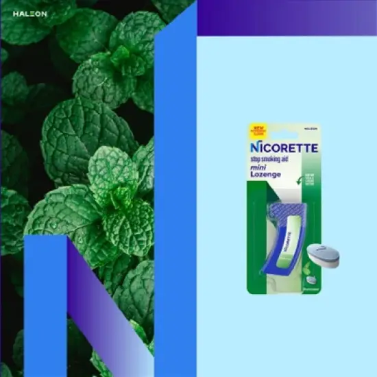 Nicorette 2mg Mini Lozenge Stop Smoking Aid - Mint image {8}