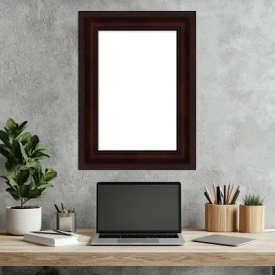 Amanti Art Coffee Bean Brown Framed Dry Erase Magnetic Board image {6}
