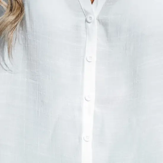 Women's Button-Front Cover Up Shirt - Cupshe image {5}