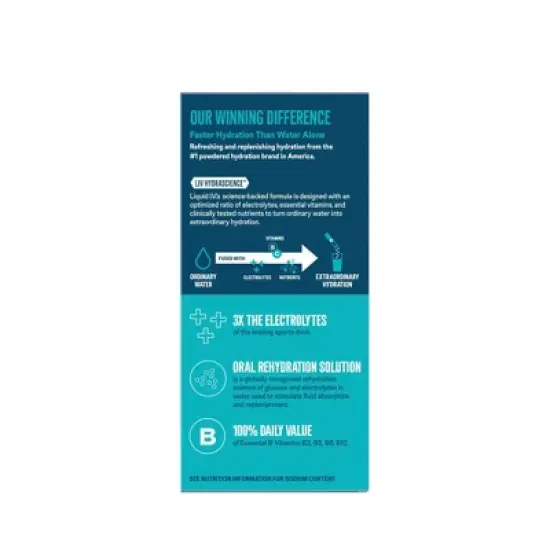 Liquid I.V. Hydration Multiplier Vegan Powder Electrolyte Supplements - Popsicle Firecracker - 0.56oz/10ct image {4}