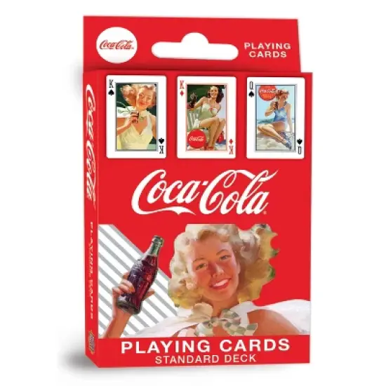MasterPieces Officially Licensed Coca Cola Classic Ads Playing Cards - 54 Card Deck for Adults image {1}