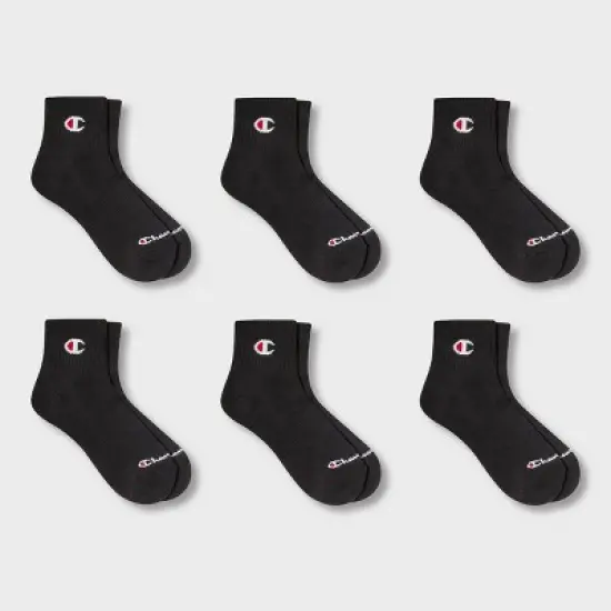 Champion Women's 6pk Quarter Crew Socks image {4}