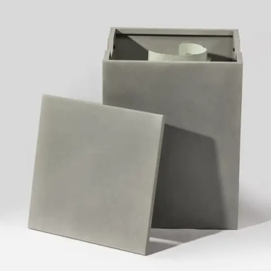 42" Propane Gas Fire Pit Table 2-Pieces, 50000 BTU Rectangular Steel Fire Pit with Glass Wind Guard for Outside Patio Deck Garden Courtyard -Gray image {8}