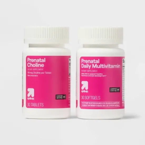 Women's Daily Prenatal Combo Pack Dietary Supplement Tablets & Softgels - 60ct - up&up&trade; image {3}