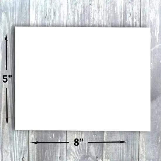 Hamilco Blank Index Cards 5 x 8 Card Stock 80lb Cover White Cardstock Paper - 100 Pack image {2}