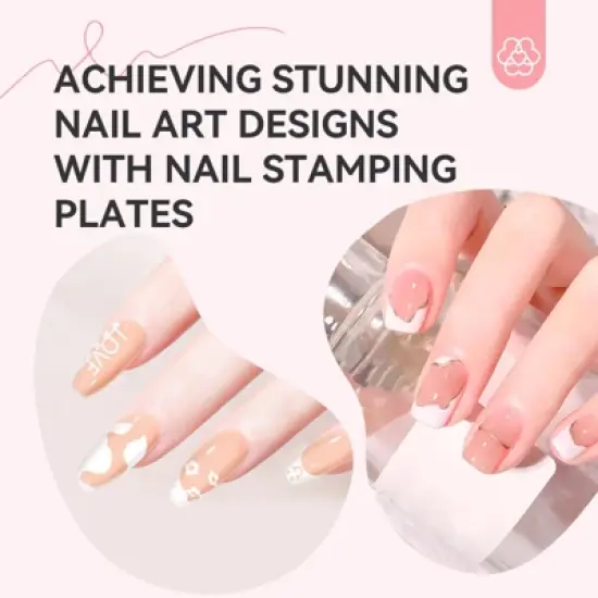 Saviland Nail Stamper Plates: 4PCS French Stamping Plates - Wave Stripes, Reusable Stainless Steel Tools image {6}