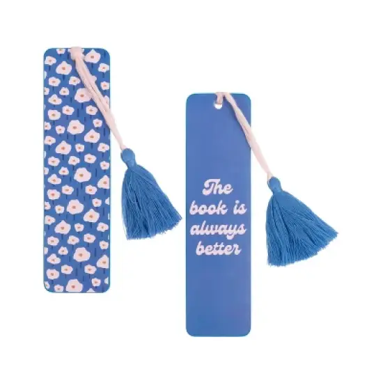 Book was better 2pk Faux Leather Double Sided Bookmark image {5}