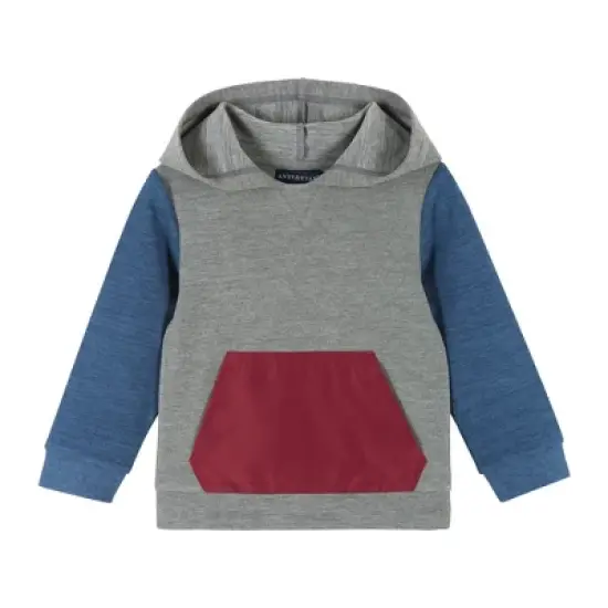 Andy & Evan  Toddler  Boys Double Peached Colorblocked Hoodie Set image {2}