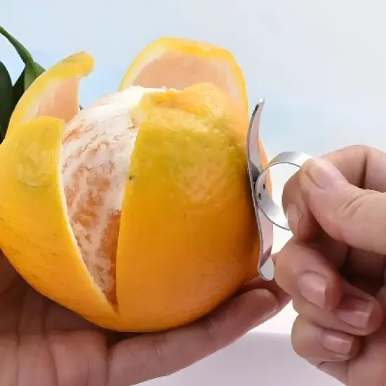 Kitcheniva Stainless Steel Orange Peeler 2 Pcs image {2}