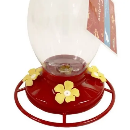 Heath Outdoor Products Plastic Globe Hummingbird Feeder - Red/Clear (32 Oz) image {1}