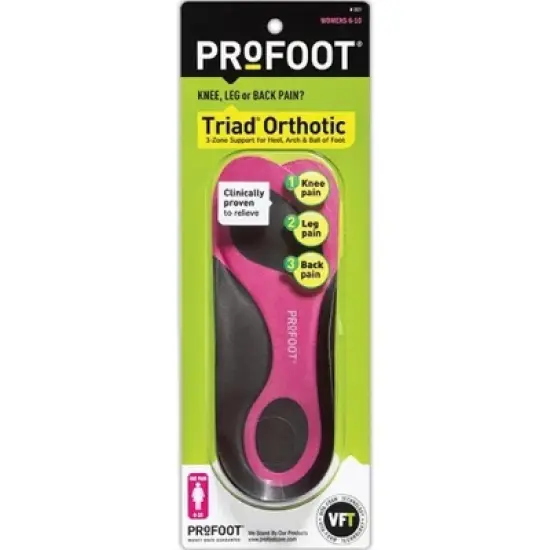ProFoot - Triad Orthotic, Insoles, Women (Size 6-10), 1 Pair image {3}