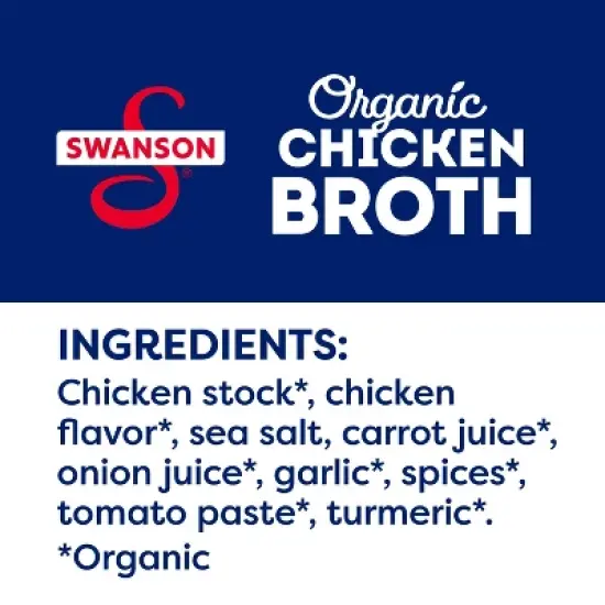 Swanson 100% Natural Gluten Free Organic Free-Range Chicken Broth - 32 oz image {3}