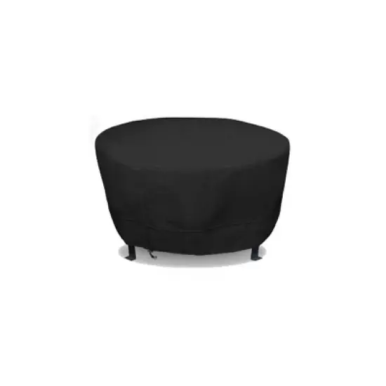 Eevelle 42" Meridian Round Table Fire Pit Cover Black image {9}