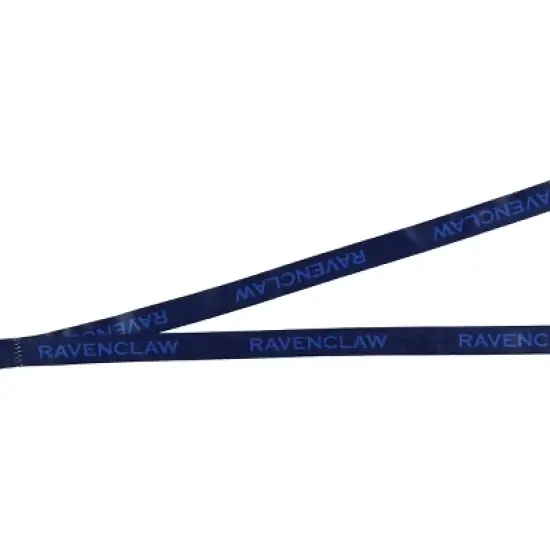 Harry Potter Ravenclaw Lanyard Multicolor 25" w/ Charm and Detachable ID Holder image {3}