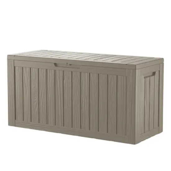 Chic Crate - 46.3'' W 80 Gallons Water Resistant Resin Lockable Deck Box image {7}