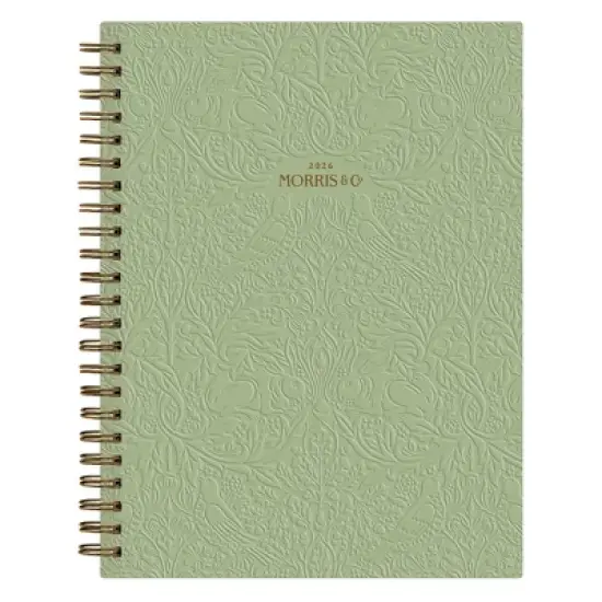 Morris & Co. by Blue Sky 5.875"x8.625" 2026&nbsp;Weekly/Monthly Wirebound Planner Hardcover Debossed Brer Rabbit Green image {12}