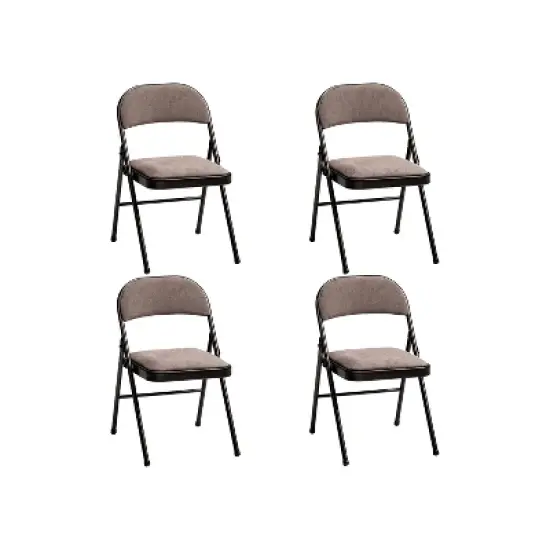 MECO 4-Pack of Sudden Comfort Deluxe Fabric Padded Folding Dinning Chairs with 16 x 16 Inch Seat and Non Marring Leg Caps image {8}