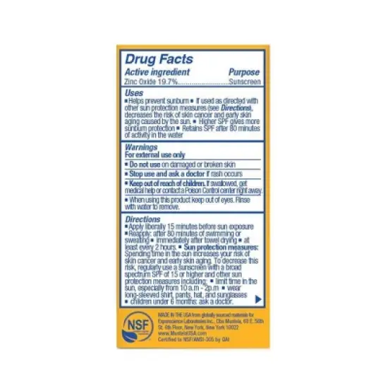 Mustela Mineral Baby Sunscreen Stick - SPF 50 - 0.6oz image {3}