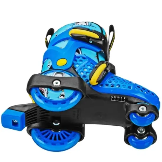 Roller Derby Fun Roll Boys' Jr Adjustable Roller Skate Pizza Shark image {2}