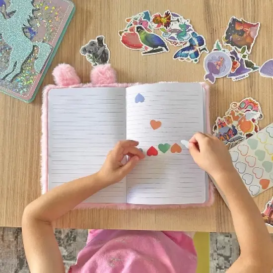 Wrapables Plush Journal, A5 Lined Notebook Diary for Writing and Drawing image {10}