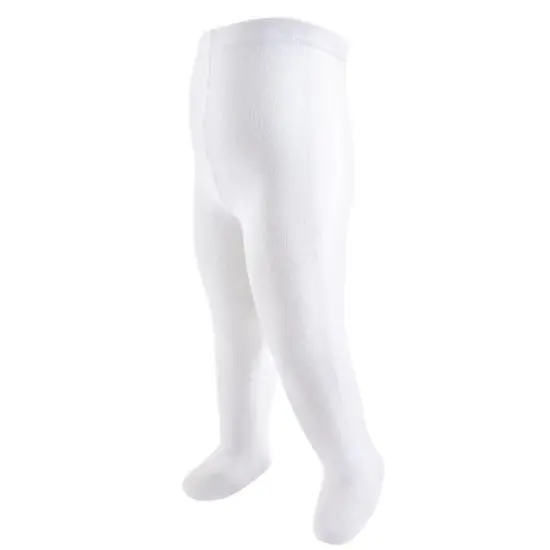 Touched by Nature Baby Girl Organic Cotton Tights, Lt. Pink Black image {1}