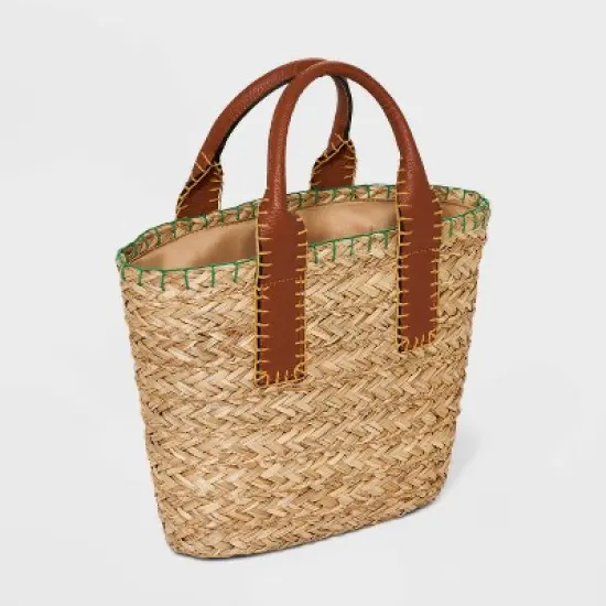 Straw Mini Tote Handbag - Universal Thread&trade; image {1}