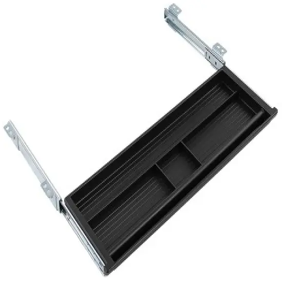 Mount-It! Under Desk Slide Out Pencil Drawer,  Slide Out Under Desk Tray for Storage of Pen, Pencil and Other Office Essentials image {8}