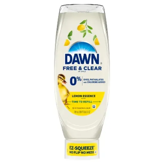 Dawn Lemon Essence Free & Clear Ez Squeeze Dishwashing Liquid image {1}
