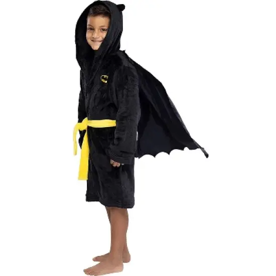 DC Comics Kids Superhero Plush Fleece Hooded Costume Robe image {4}