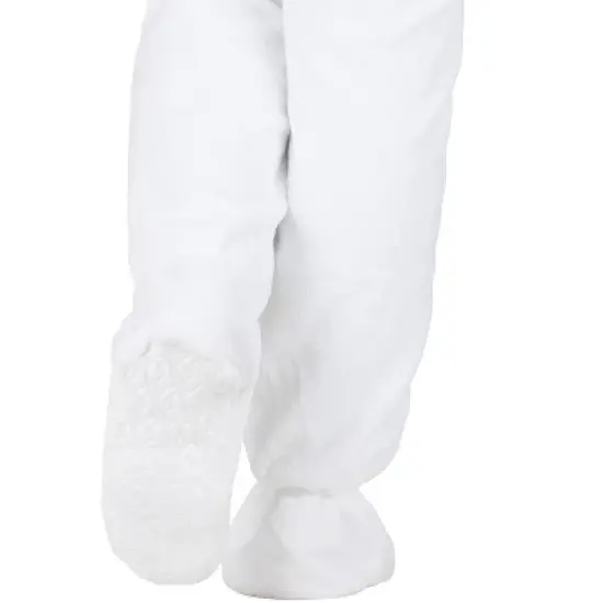 Footed Pajamas - Arctic White Kids Hoodie Fleece Onesie image {3}