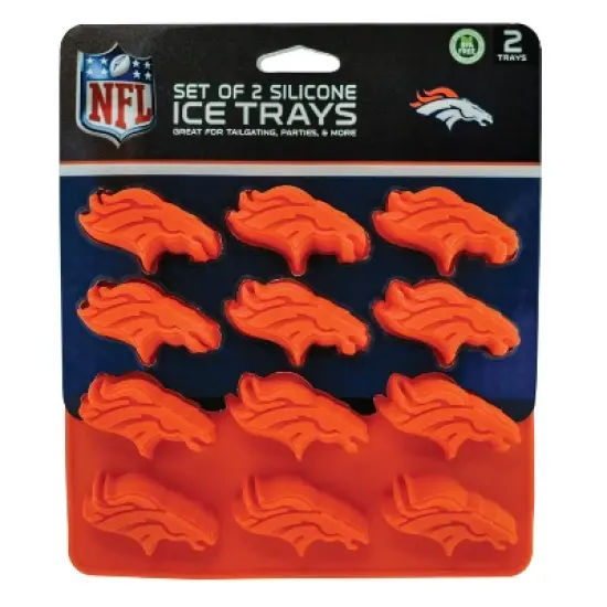 MasterPieces FanPans 2-Pack Team Ice Cube Trays - NFL Denver Broncos image {1}