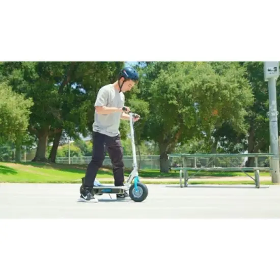 Razor E300 Ride-On 24V Motorized High-Torque Power Electric Scooter, Speeds up to 15 MPH with Brakes and 9" Pneumatic Tired for Adults & Teens, Blue image {2}